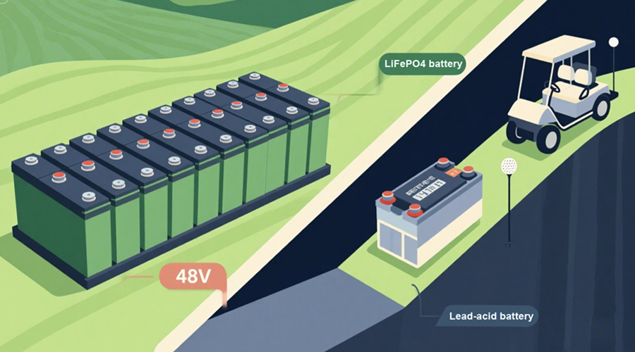 replace 8v lead acid golf cart battery