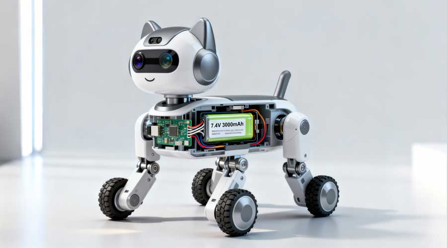 ai pet robot battery