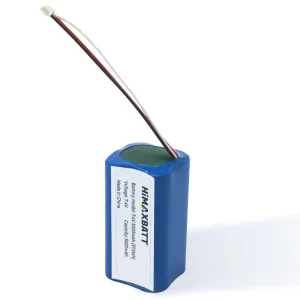 HiMAXBATT 7.4V 5000mAh 18650 Li-ion battery pack for diving equipment, front view
