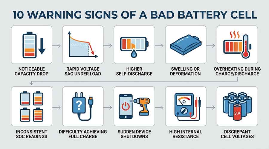 how to test bad battery cells
