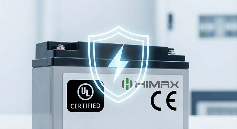 UL & CE Certified Industrial Battery with Safety Protection Shield