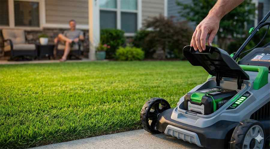 finished lawn HiMAXBATT full