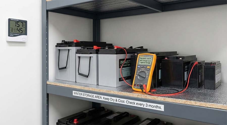 ideal lithium battery storage conditions