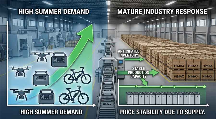 battery manufacturing inventory supply chain stability