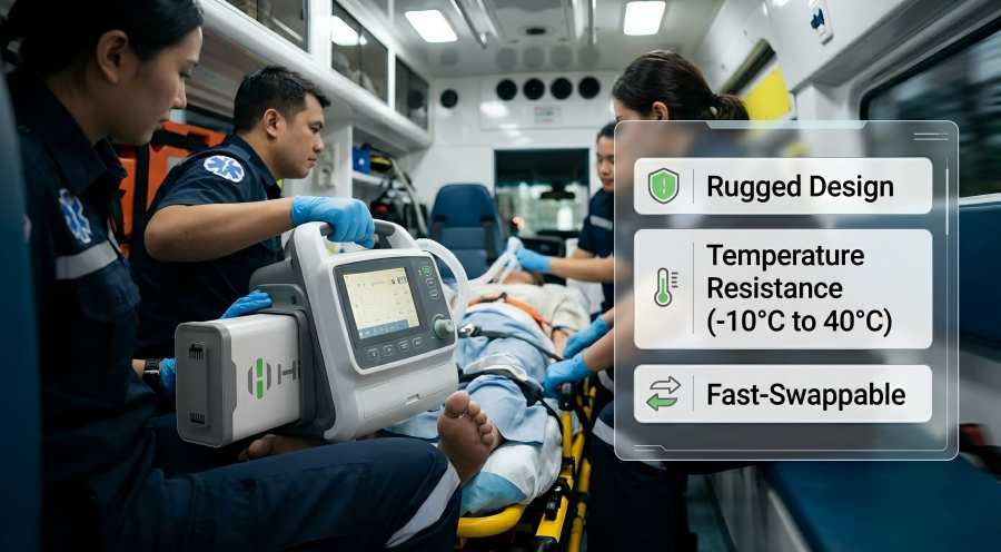 HiMAXBATT Ems Ventilator Battery Application