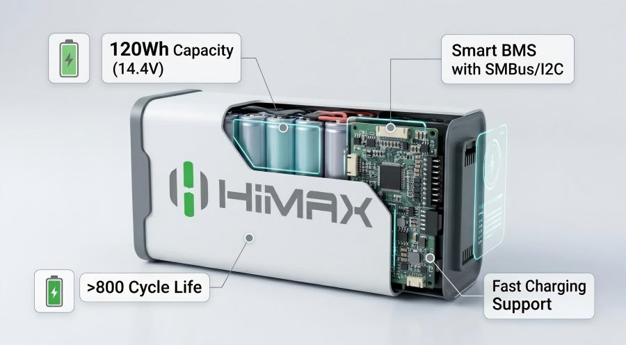 HiMAXBATT Ems Ventilator Battery Application