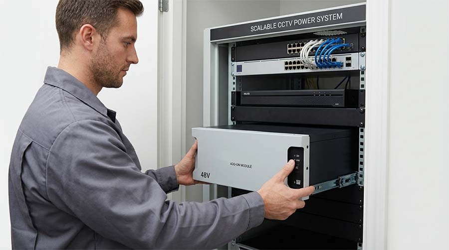 Modular Cctv Battery System HiMAXBATT Expansion