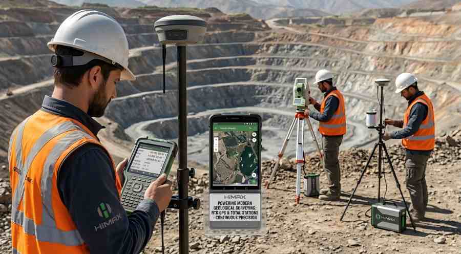 HiMAXBATT Battery Powering Rtk Gps Survey