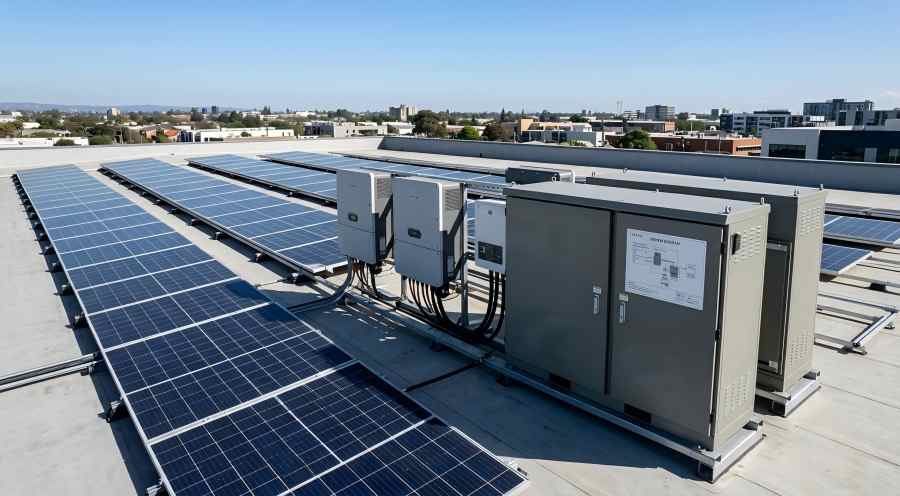 Integrated Commercial Pv Storage System Rooftop