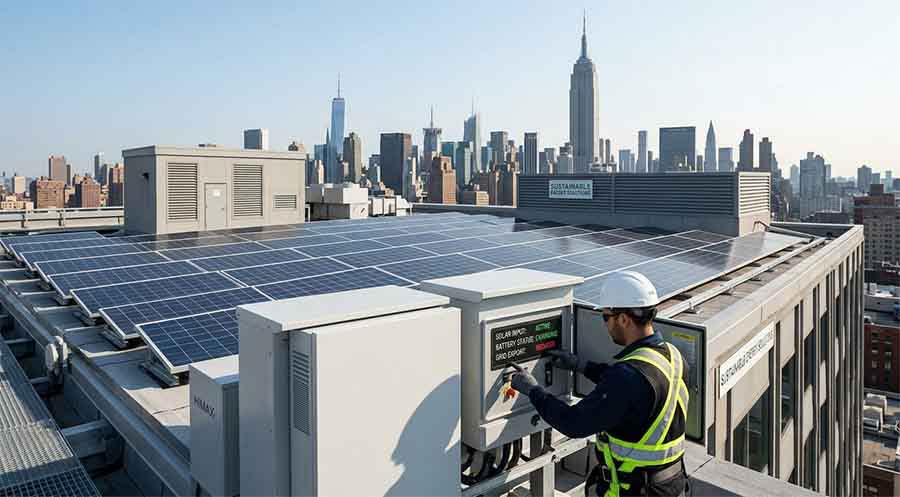 Commercial Rooftop Solar Storage System