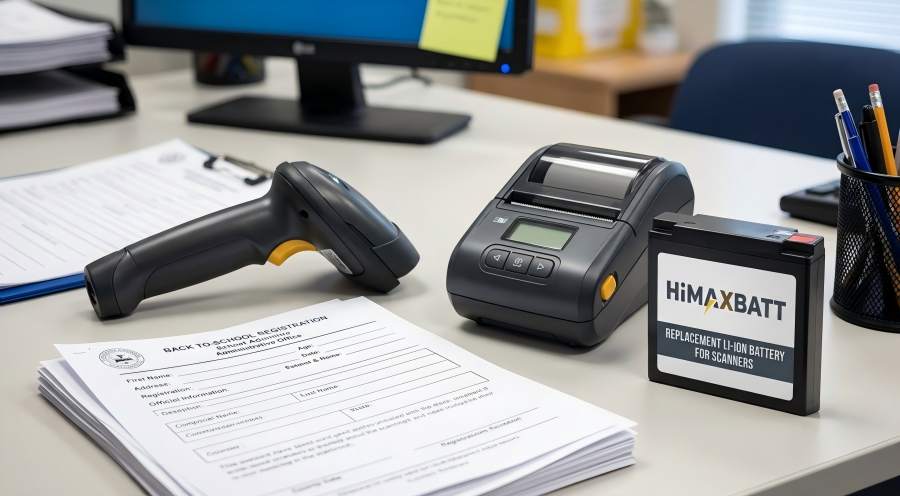 School Office Barcode Scanner Lithium Battery