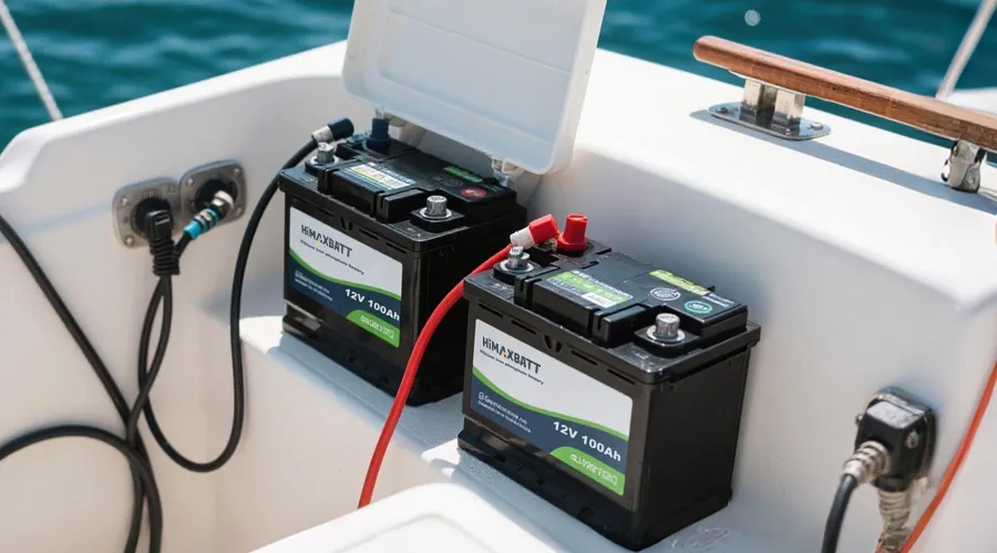 Himaxbatt 12V 100Ah Marine Battery Bank Setup