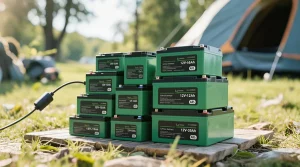 Stack of small capacity 12V LiFePO4 battery packs from 6Ah to 30Ah for B2B applications