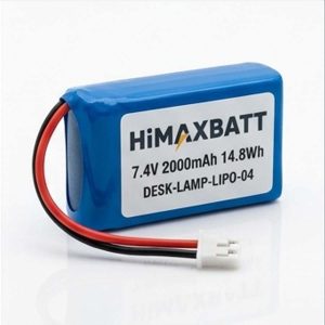 OEM custom 7.4V LiPo battery pack with JST-PH 2.0 2P lead wire assembly
