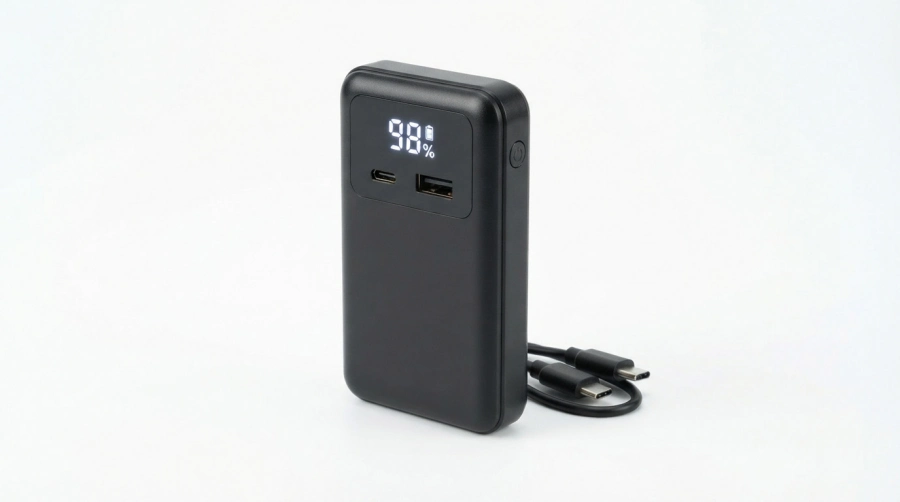 Portable lithium battery pack with digital display for cooling vest