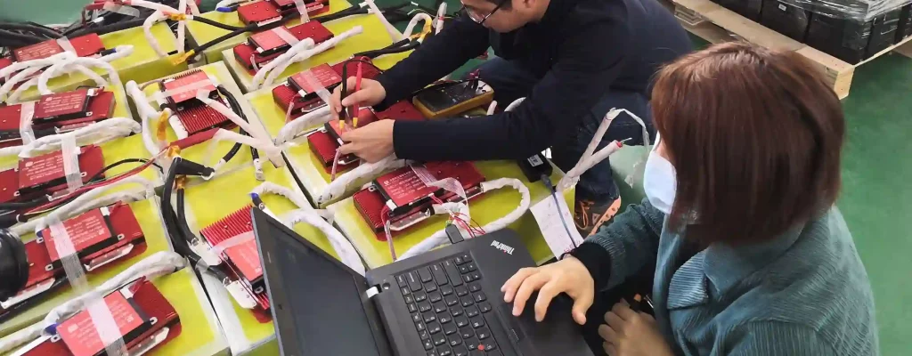 OPQC is testing LiFePO4 battery packs.